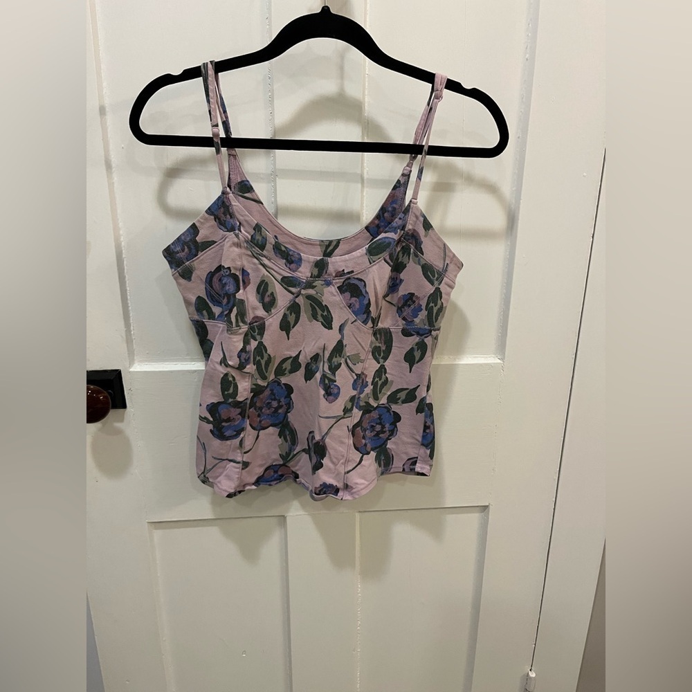 Women’s Intimately Free People floral corset style cami top size Large